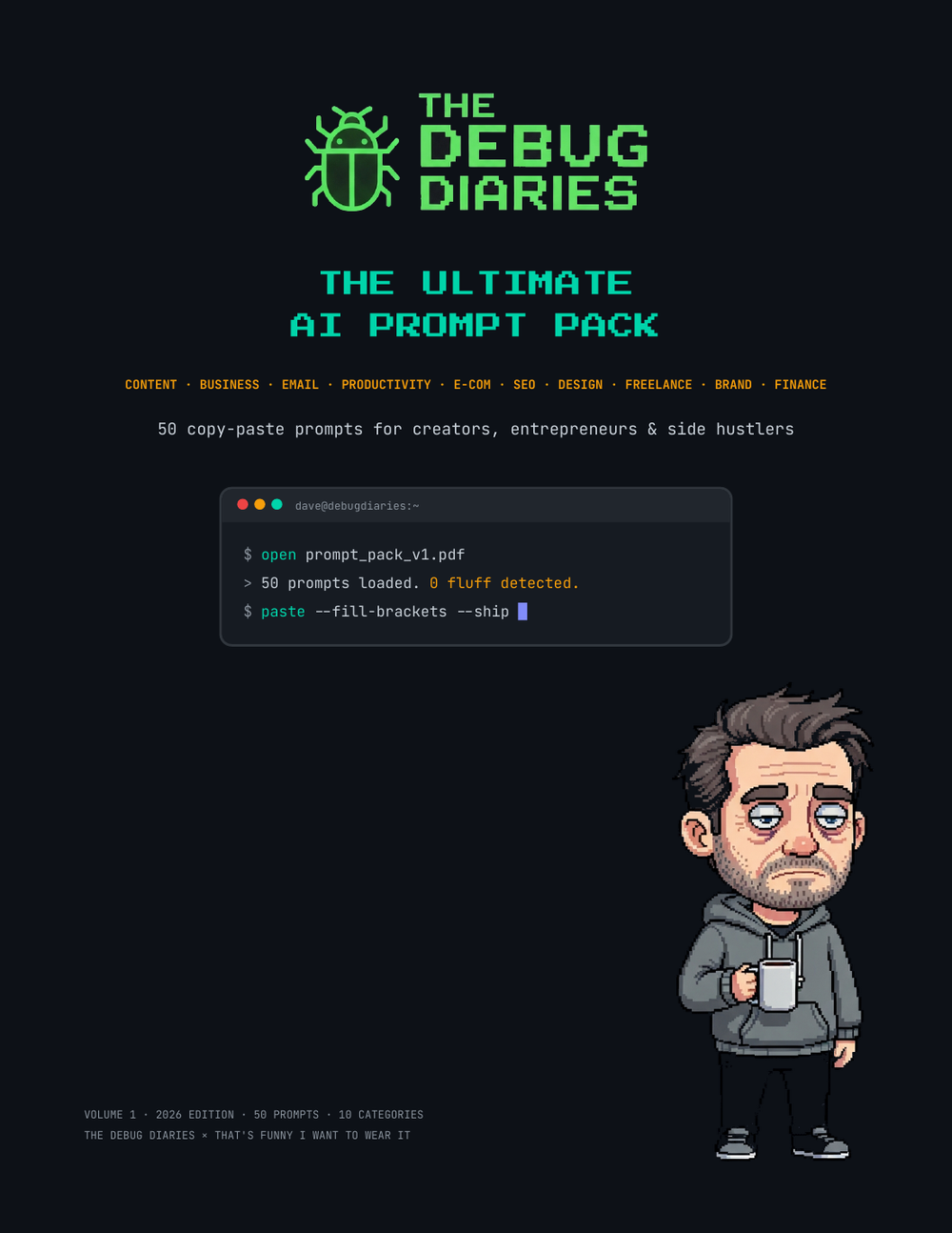 The Ultimate AI Prompt Pack Volume 1 cover