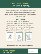 Hook Nation Coloring Book Kenny's first camping trip