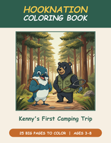 HookNation Coloring Book #1 — Kenny's First Camping Trip printable coloring book cover